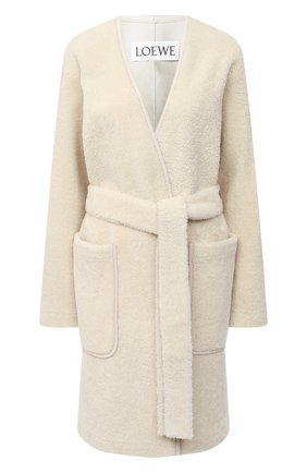 Женская шуба из овчины LOEWE кремвого цвета по цене 439500 руб., арт. S359336XBU | Фото 1 Женская шуба из овчины LOEWE кремвого цвета, арт. S359336XBU | Фото 1