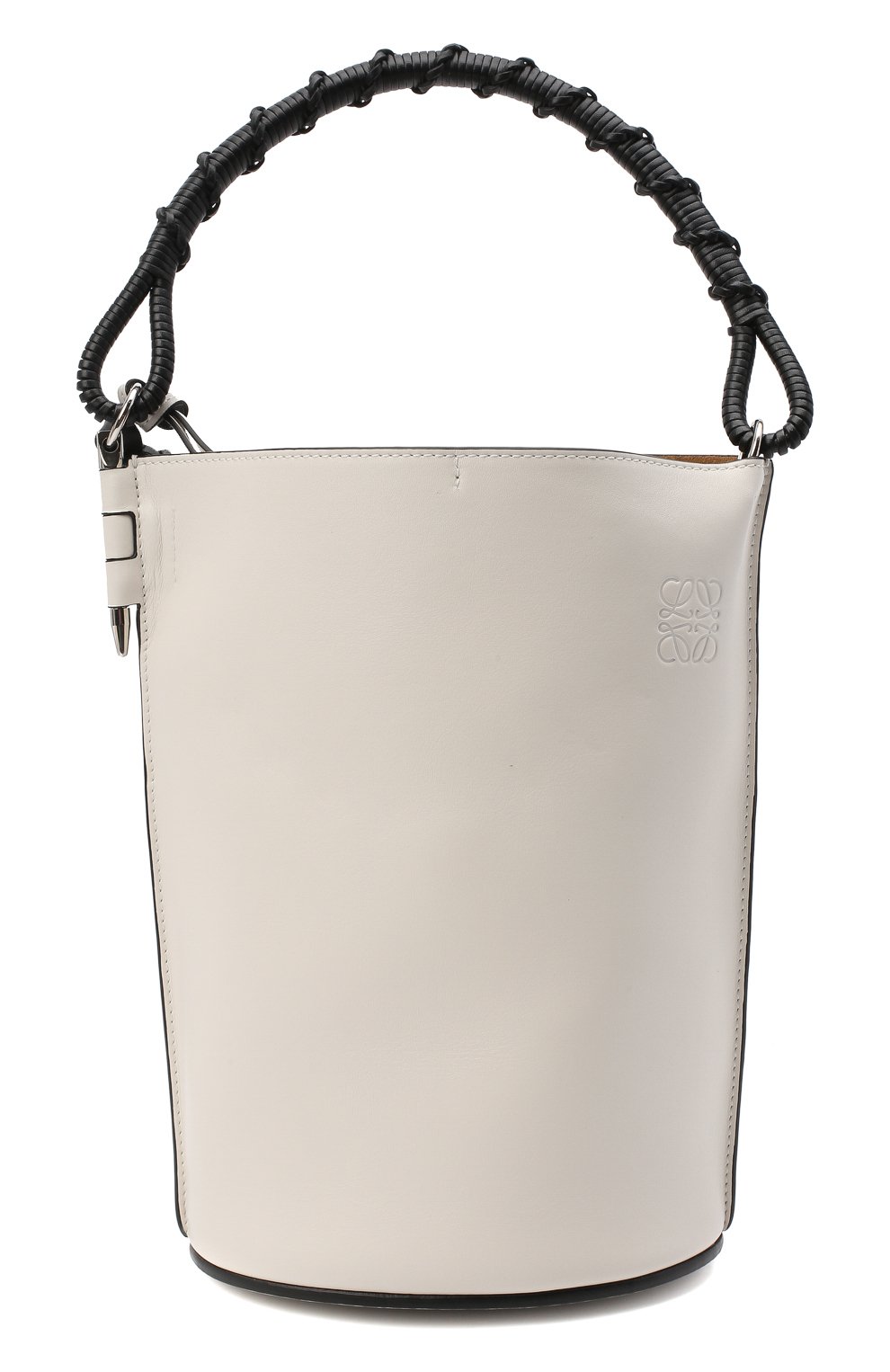 Женская сумка gate bucket LOEWE белого цвета, арт. 329.56.Z85 | Фото 1 (Сумки-технические: Сумки через плечо, Сумки top-handle; Размер: medium, small; Материал: Натуральная кожа; Ремень/цепочка: На ремешке)