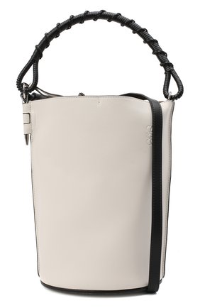 Женская сумка gate bucket LOEWE белого цвета по цене 148500 руб., арт. 329.56.Z85 | Фото 6 Женская сумка gate bucket LOEWE белого цвета, арт. 329.56.Z85 | Фото 6 (Сумки-технические: Сумки через плечо, Сумки top-handle; Размер: medium, small; Материал: Натуральная кожа; Ремень/цепочка: На ремешке)