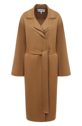 Женское шерстяное пальто LOEWE бежевого цвета по цене 241000 руб., арт. S359336XBF | Фото 1 Женское шерстяное пальто LOEWE бежевого цвета, арт. S359336XBF | Фото 1