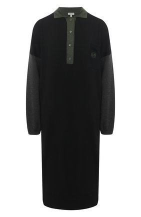 Женское шерстяное платье LOEWE хаки цвета по цене 99450 руб., арт. S540Y15K16 | Фото 1 Женское шерстяное платье LOEWE хаки цвета, арт. S540Y15K16 | Фото 1