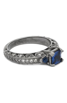 Женское кольцо classy DZHANELLI синего цвета по цене 44000 руб., арт. 0483 | Фото 1 Женское кольцо classy DZHANELLI синего цвета, арт. 0483 | Фото 1