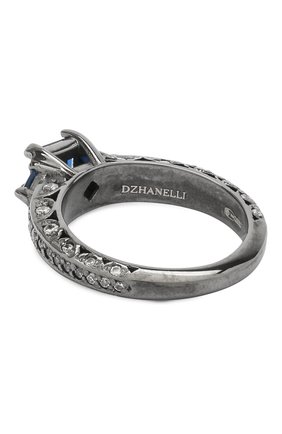 Женское кольцо classy DZHANELLI синего цвета по цене 44000 руб., арт. 0483 | Фото 2 Женское кольцо classy DZHANELLI синего цвета, арт. 0483 | Фото 2