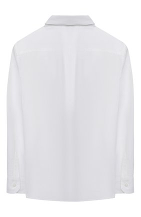 Детская хлопковая рубашка DOLCE & GABBANA белого цвета по цене 19950 руб., арт. L43S14/G7YFM/2-6 | Фото 2 Детская хлопковая рубашка DOLCE & GABBANA белого цвета, арт. L43S14/G7YFM/2-6 | Фото 2 (Рукава: Длинные; Материал внешний: Хлопок; Ростовка одежда: 2 года | 92 см, 3 года | 98 см, 4 года | 104 см, 5 лет | 110 см, 6 лет | 116 см)