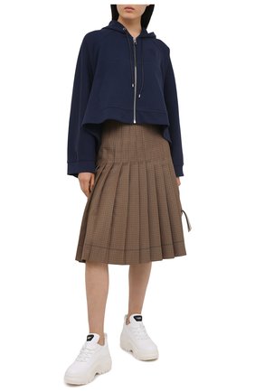 Женский хлопковый кардиган LOEWE темно-синего цвета по цене 69300 руб., арт. S359341X94 | Фото 2 Женский хлопковый кардиган LOEWE темно-синего цвета, арт. S359341X94 | Фото 2
