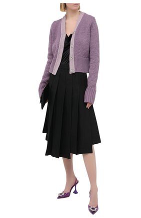 Женские туфли begum AMINA MUADDI фиолетового цвета по цене 76550 руб., арт. BEGUMGLASS/PVC/PURPLE | Фото 2 Женские туфли begum AMINA MUADDI фиолетового цвета, арт. BEGUMGLASS/PVC/PURPLE | Фото 2