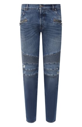 Мужские джинсы BALMAIN синего цвета по цене 96850 руб., арт. VH1MH005/031D | Фото 1 Мужские джинсы BALMAIN синего цвета, арт. VH1MH005/031D | Фото 1