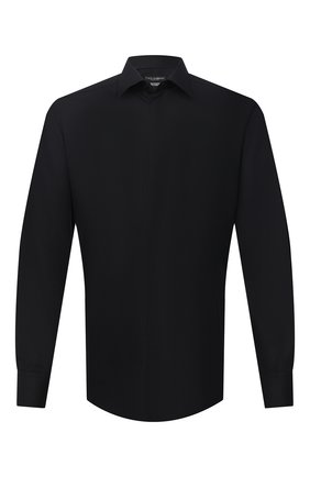 Мужская хлопковая сорочка DOLCE & GABBANA черного цвета по цене 39500 руб., арт. G5GE6T/FJ5GG | Фото 1 Мужская хлопковая сорочка DOLCE & GABBANA черного цвета, арт. G5GE6T/FJ5GG | Фото 1