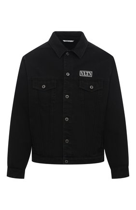 Мужская джинсовая куртка VALENTINO черного цвета по цене 98850 руб., арт. VV3DC03J727 | Фото 1 Мужская джинсовая куртка VALENTINO черного цвета, арт. VV3DC03J727 | Фото 1