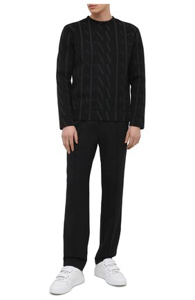 Мужской свитшот VALENTINO черного цвета по цене 93500 руб., арт. VV3MF04S6WG | Фото 2 Мужской свитшот VALENTINO черного цвета, арт. VV3MF04S6WG | Фото 2