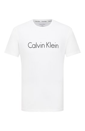 Мужская хлопковая футболка CALVIN KLEIN белого цвета по цене 4365 руб., арт. NM1129E | Фото 1 Мужская хлопковая футболка CALVIN KLEIN белого цвета, арт. NM1129E | Фото 1 (Рукава: Короткие; Длина (для топов): Стандартные; Материал внешний: Хлопок; Кросс-КТ: домашняя одежда; Мужское Кросс-КТ: Футболка-белье)