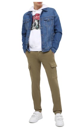 Мужская джинсовая куртка 7 FOR ALL MANKIND синего цвета по цене 23250 руб., арт. JSK5R750MD | Фото 2 Мужская джинсовая куртка 7 FOR ALL MANKIND синего цвета, арт. JSK5R750MD | Фото 2