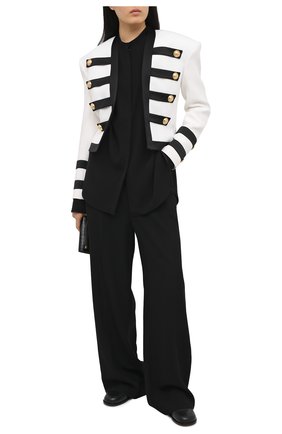 Женский жакет из вискозы BALMAIN черно-белого цвета по цене 319000 руб., арт. VF17575/V089 | Фото 2 Женский жакет из вискозы BALMAIN черно-белого цвета, арт. VF17575/V089 | Фото 2