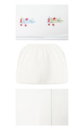 Детского комплект постельного белья A&A BABY GLAM белого цвета по цене 15600 руб., арт. LFL - 0201-20 | Фото 1 Детского комплект постельного белья A&A BABY GLAM белого цвета, арт. LFL - 0201-20 | Фото 1