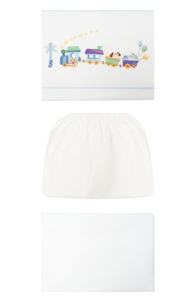 Детского комплект постельного белья A&A BABY GLAM белого цвета по цене 15980 руб., арт. HT - 0102-20 | Фото 1 Детского комплект постельного белья A&A BABY GLAM белого цвета, арт. HT - 0102-20 | Фото 1