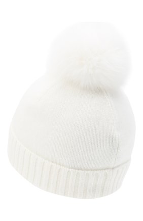 Детского кашемировая шапка GIORGETTI CASHMERE бежевого цвета по цене 8995 руб., арт. MB1693/4A | Фото 2 Детского кашемировая шапка GIORGETTI CASHMERE бежевого цвета, арт. MB1693/4A | Фото 2