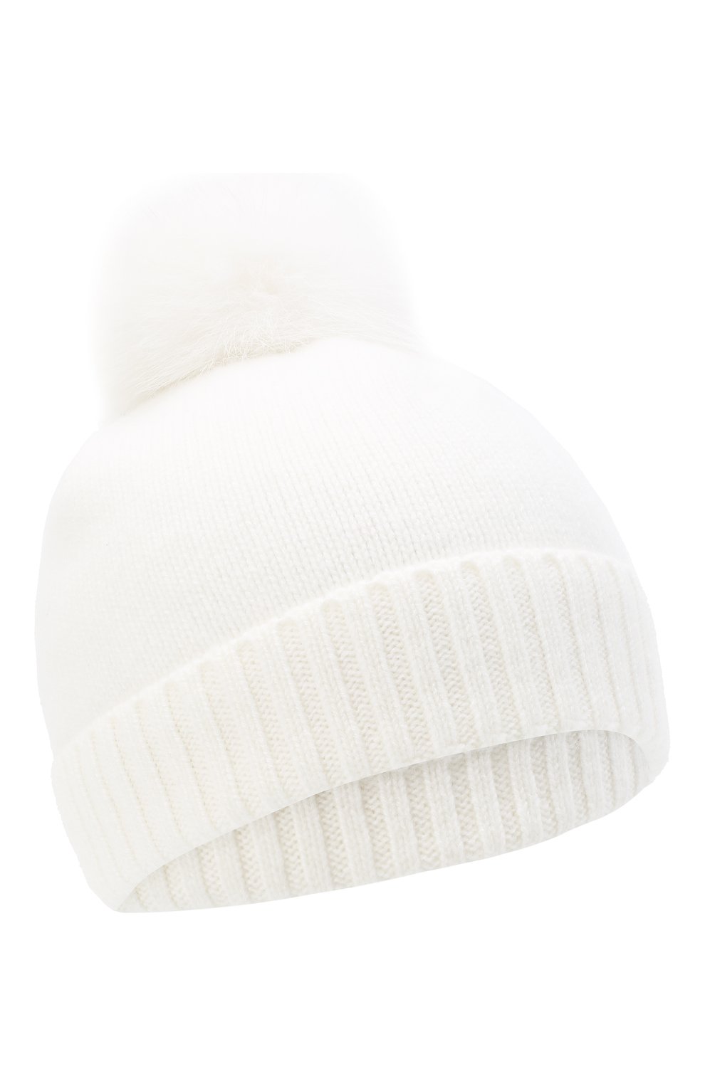Детского кашемировая шапка GIORGETTI CASHMERE бежевого цвета, арт. MB1693/14A | Фото 1 (Материал: Кашемир, Шерсть)