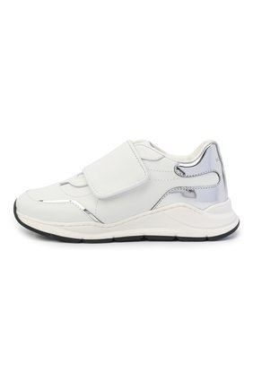 Детские кожаные кроссовки DOLCE & GABBANA белого цвета по цене 23750 руб., арт. DA0911/AK186/29-36 | Фото 2 Детские кожаные кроссовки DOLCE & GABBANA белого цвета, арт. DA0911/AK186/29-36 | Фото 2