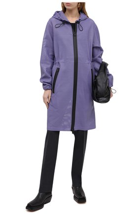 Женский кожаный плащ BOTTEGA VENETA сиреневого цвета по цене 547500 руб., арт. 652805/V0IT0 | Фото 2 Женский кожаный плащ BOTTEGA VENETA сиреневого цвета, арт. 652805/V0IT0 | Фото 2
