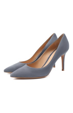 Женские замшевые туфли gianvito 85 GIANVITO ROSSI серого цвета по цене 53900 руб., арт. G24580.85RIC.CAMGRIS | Фото 1 Женские замшевые туфли gianvito 85 GIANVITO ROSSI серого цвета, арт. G24580.85RIC.CAMGRIS | Фото 1