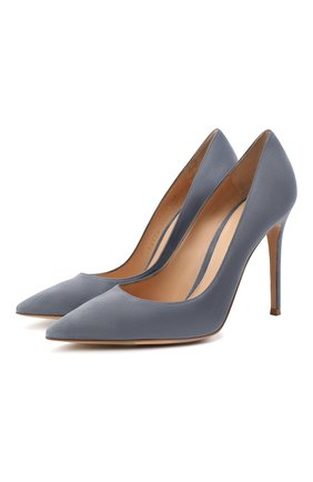 Женские замшевые туфли gianvito 105 GIANVITO ROSSI серого цвета по цене 53900 руб., арт. G28470.15RIC.CAMGRIS | Фото 1 Женские замшевые туфли gianvito 105 GIANVITO ROSSI серого цвета, арт. G28470.15RIC.CAMGRIS | Фото 1