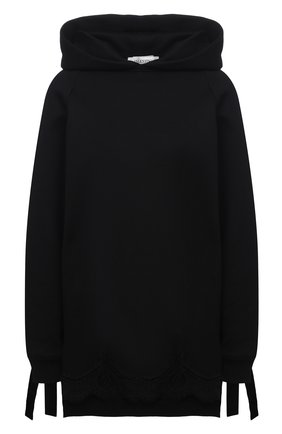 Женский хлопковое худи VALENTINO черного цвета по цене 147500 руб., арт. VB3MF08F64G | Фото 1 Женский хлопковое худи VALENTINO черного цвета, арт. VB3MF08F64G | Фото 1