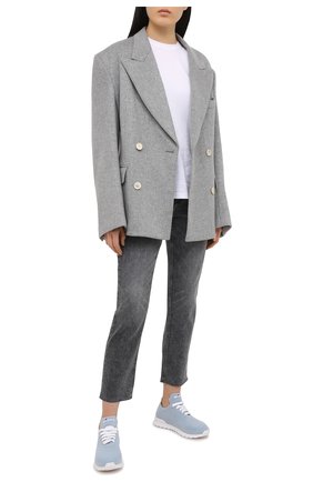 Женские текстильные кроссовки KITON голубого цвета по цене 79950 руб., арт. DSSFITSN00817 | Фото 2 Женские текстильные кроссовки KITON голубого цвета, арт. DSSFITSN00817 | Фото 2 (Подошва: Платформа; Материал внешний: Текстиль; Материал внутренний: Натуральная кожа; Материал утеплителя: Без утеплителя; Региональные ограничения белый список (Axapta Mercury): RU; Длина стельки: 26,2, 27, 23,9; Стили: Кэжуэл)