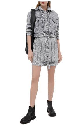 Женское джинсовое платье RAG&BONE серого цвета по цене 42950 руб., арт. WDD20F2753W5AL | Фото 2 Женское джинсовое платье RAG&BONE серого цвета, арт. WDD20F2753W5AL | Фото 2