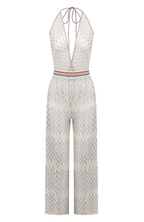Женский комбинезон из вискозы MISSONI белого цвета по цене 77650 руб., арт. MM000060/BR00C6 | Фото 1 Женский комбинезон из вискозы MISSONI белого цвета, арт. MM000060/BR00C6 | Фото 1
