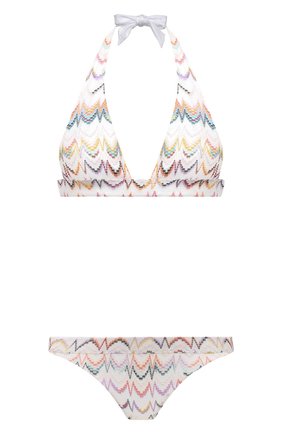 Женский раздельный купальник MISSONI белого цвета по цене 37450 руб., арт. MMP00231/BR00CC | Фото 1 Женский раздельный купальник MISSONI белого цвета, арт. MMP00231/BR00CC | Фото 1