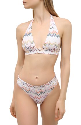 Женский раздельный купальник MISSONI белого цвета по цене 37450 руб., арт. MMP00231/BR00CC | Фото 2 Женский раздельный купальник MISSONI белого цвета, арт. MMP00231/BR00CC | Фото 2