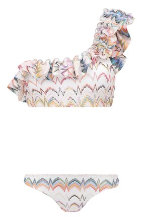 Женский раздельный купальник MISSONI белого цвета по цене 47300 руб., арт. MMP00245/BR00CC | Фото 1 Женский раздельный купальник MISSONI белого цвета, арт. MMP00245/BR00CC | Фото 1