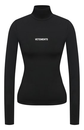 Женская водолазка VETEMENTS черного цвета по цене 40950 руб., арт. WE51TR130B 1332/BLACK | Фото 1 Женская водолазка VETEMENTS черного цвета, арт. WE51TR130B 1332/BLACK | Фото 1