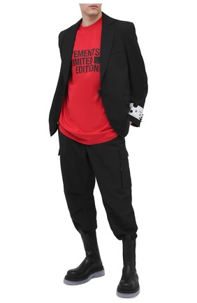 Мужская хлопковая футболка VETEMENTS красного цвета по цене 37600 руб., арт. UE51TR810R 1611/M | Фото 2 Мужская хлопковая футболка VETEMENTS красного цвета, арт. UE51TR810R 1611/M | Фото 2
