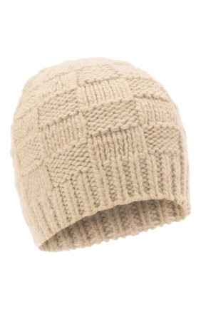 Женская шерстяная шапка BOTTEGA VENETA кремвого цвета, арт. 653591/3V206 | Фото 1 (Материал: Шерсть, Текстиль; Региональные ограничения белый список (Axapta Mercury): RU)