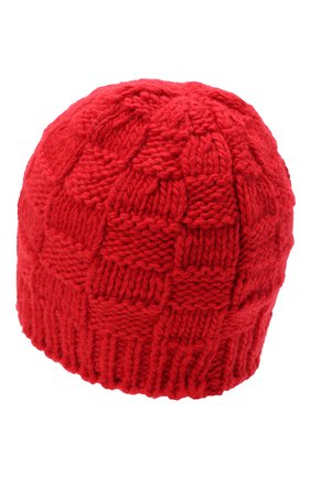 Женская шерстяная шапка BOTTEGA VENETA красного цвета, арт. 653591/3V206 | Фото 2 (Материал: Шерсть, Текстиль; Региональные ограничения белый список (Axapta Mercury): RU)
