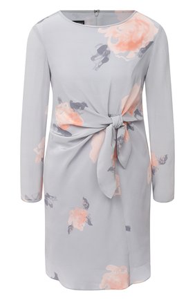 Женское шелковое платье EMPORIO ARMANI голубого цвета по цене 69950 руб., арт. ANA19T/A2508 | Фото 1 Женское шелковое платье EMPORIO ARMANI голубого цвета, арт. ANA19T/A2508 | Фото 1