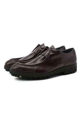 Мужские кожаные дерби ZILLI SPORT бордового цвета по цене 96600 руб., арт. MDU-B077/001 | Фото 1 Мужские кожаные дерби ZILLI SPORT бордового цвета, арт. MDU-B077/001 | Фото 1