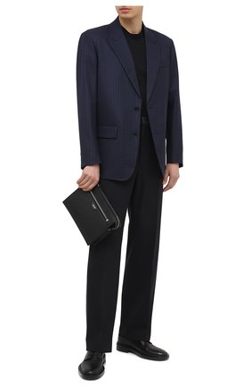 Мужская кожаная борсетка TOM FORD черного цвета по цене 134500 руб., арт. H0428P-LCL037 | Фото 2 Мужская кожаная борсетка TOM FORD черного цвета, арт. H0428P-LCL037 | Фото 2