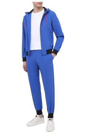 Мужской бомбер KITON синего цвета по цене 243000 руб., арт. UW0943V07T91 | Фото 2 Мужской бомбер KITON синего цвета, арт. UW0943V07T91 | Фото 2 (Принт: Без принта; Материал внешний: Синтетический материал; Материал подклада: Синтетический материал; Кросс-КТ: Куртка; Рукава: Длинные; Длина (верхняя одежда): Короткие; Стили: Кэжуэл; Региональные ограничения белый список (Axapta Mercury): RU)