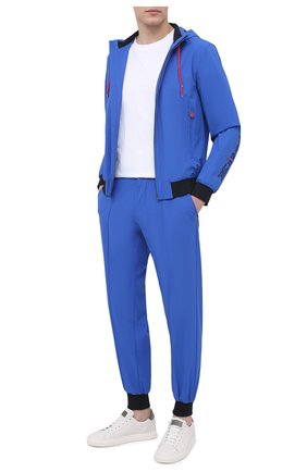 Мужские джоггеры KITON синего цвета по цене 109500 руб., арт. UW0945V07T91 | Фото 2 Мужские джоггеры KITON синего цвета, арт. UW0945V07T91 | Фото 2