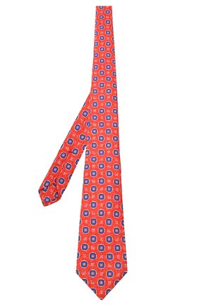 Мужской шелковый галстук KITON красного цвета, арт. UCRVKLC06G66 | Фото 2 (Материал: Текстиль, Шелк; Принт: С принтом; Региональные ограничения белый список (Axapta Mercury): RU)