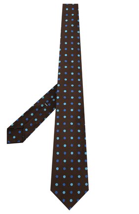 Мужской шелковый галстук KITON коричневого цвета по цене 23200 руб., арт. UCRVKLC06G23 | Фото 2 Мужской шелковый галстук KITON коричневого цвета, арт. UCRVKLC06G23 | Фото 2 (Материал: Текстиль, Шелк; Принт: С принтом)