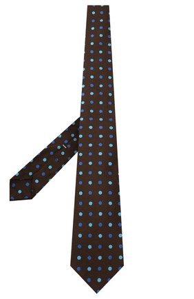 Мужской шелковый галстук KITON коричневого цвета, арт. UCRVKLC06G23 | Фото 2 (Материал: Текстиль, Шелк; Принт: С принтом; Региональные ограничения белый список (Axapta Mercury): RU)