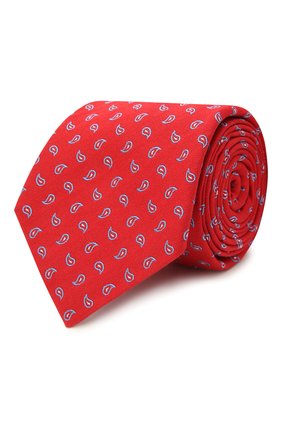 Мужской галстук из шелка и хлопка KITON красного цвета по цене 23200 руб., арт. UCRVKLC06G03 | Фото 1 Мужской галстук из шелка и хлопка KITON красного цвета, арт. UCRVKLC06G03 | Фото 1 (Материал: Хлопок, Текстиль, Шелк; Принт: С принтом)