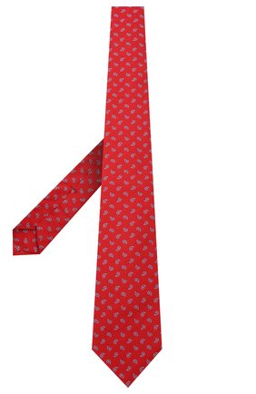 Мужской галстук из шелка и хлопка KITON красного цвета по цене 23200 руб., арт. UCRVKLC06G03 | Фото 2 Мужской галстук из шелка и хлопка KITON красного цвета, арт. UCRVKLC06G03 | Фото 2 (Материал: Хлопок, Текстиль, Шелк; Принт: С принтом)