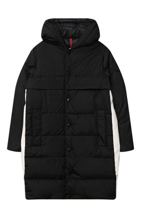 Детское пуховое пальто MONCLER черного цвета по цене 67100 руб., арт. F2-954-1C503-20-68352/12-14A | Фото 1 Детское пуховое пальто MONCLER черного цвета, арт. F2-954-1C503-20-68352/12-14A | Фото 1 (Материал внешний: Синтетический материал; Мальчики Кросс-КТ: Пуховик-верхняя одежда; Материал утеплителя: Пух и перо; Рукава: Длинные; Материал подклада: Синтетический материал; Кросс-КТ: Сезон: зима; Ростовка одежда: 12 лет | 152 см, 16 лет | 164 см)