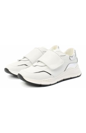 Детские кожаные кроссовки DOLCE & GABBANA белого цвета по цене 22050 руб., арт. DA0911/AK186/24-28 | Фото 1 Детские кожаные кроссовки DOLCE & GABBANA белого цвета, арт. DA0911/AK186/24-28 | Фото 1