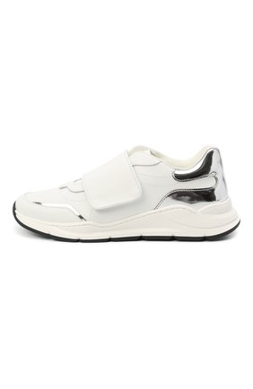 Детские кожаные кроссовки DOLCE & GABBANA белого цвета по цене 26550 руб., арт. DA0911/AK186/37-39 | Фото 2 Детские кожаные кроссовки DOLCE & GABBANA белого цвета, арт. DA0911/AK186/37-39 | Фото 2