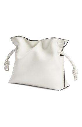 Женская сумка flamenco mini LOEWE белого цвета по цене 115000 руб., арт. A411FC2X05 | Фото 2 Женская сумка flamenco mini LOEWE белого цвета, арт. A411FC2X05 | Фото 2
